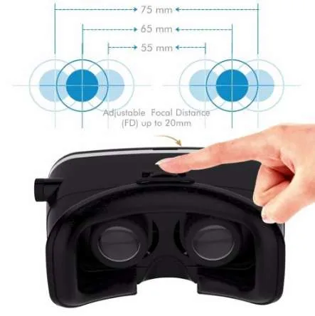 VR-bril mobiele telefoon met hifi-hoofdtelefoon, 3D-bril, virtuele