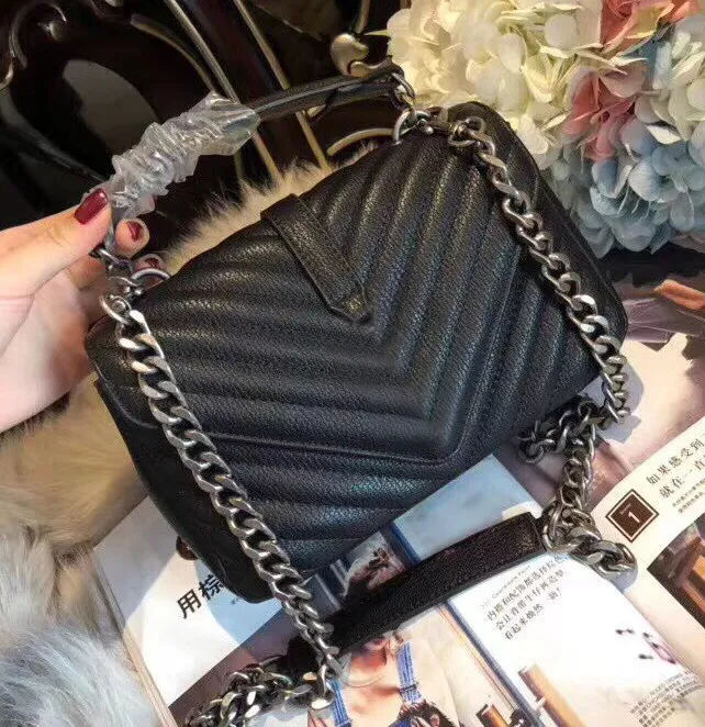 Newset Form Klappen Kette Tasche Dame Handtaschen mit Schlüssel kette taschen Echt leder Frauen Schulter handtasche kupplung tragetaschen Messenger purs