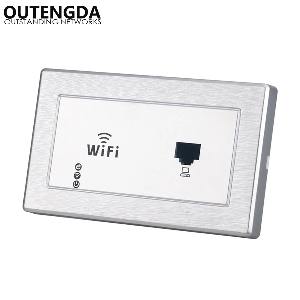 300Mbps 118 120 tipo In-Wall Wireless AP para el Domitory Office Rooms USB Charge Interface Access Point Socket WiFi Extender Ro247d