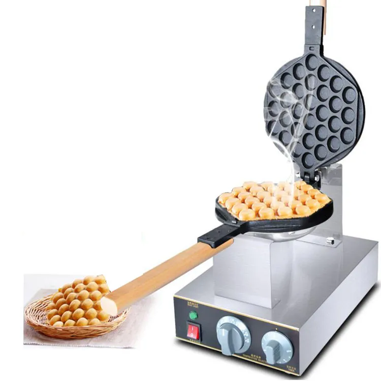 Snack machines CE Certificate automatic commercial egg waffle maker / 110v 220v electric waffle egg making machine price