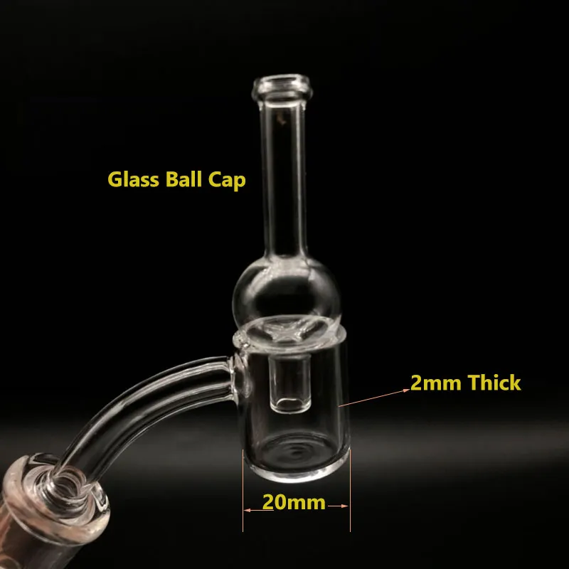 Date 2mm d'épaisseur plat Top Quartz Banger avec verre Carb Cap 10mm 14mm 18mm mâle femelle 45 90 degrés Quartz Bangers ongles