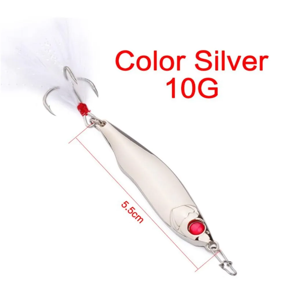 10g 15G 20G 28G 35G Blanc Plume Blood Hook Lu Ya Fishing Lere Vibration BAITS DUR POUR MANDARIN FISH3364190