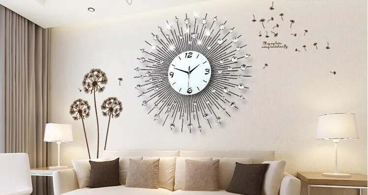 Zestaw kutego żelaza Zegar ścienny Zegar kwarcowy / Sypialnia Super Mute Zegar / Nowoczesny Creative Mute Wall Clock