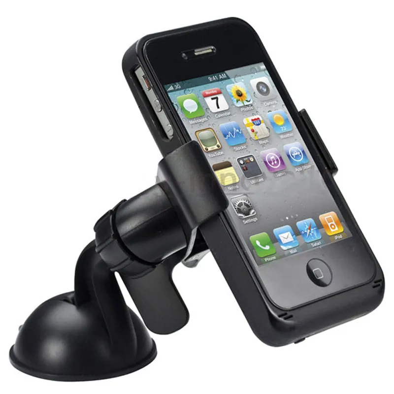 Suporte de telefone para painel de carro universal Suporte de montagem de pára-brisa para MP3 GPS iPhone 14 13 5S 6S SE 7 8 Samsung Com pacote de varejo