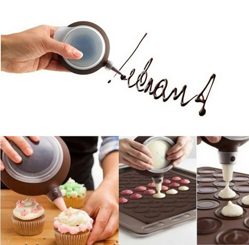 Plats de cuisson 48 cercles Macaron Mat de qualité alimentaire Silicone Muffin Dessert DIY Gâteau Moule Outil