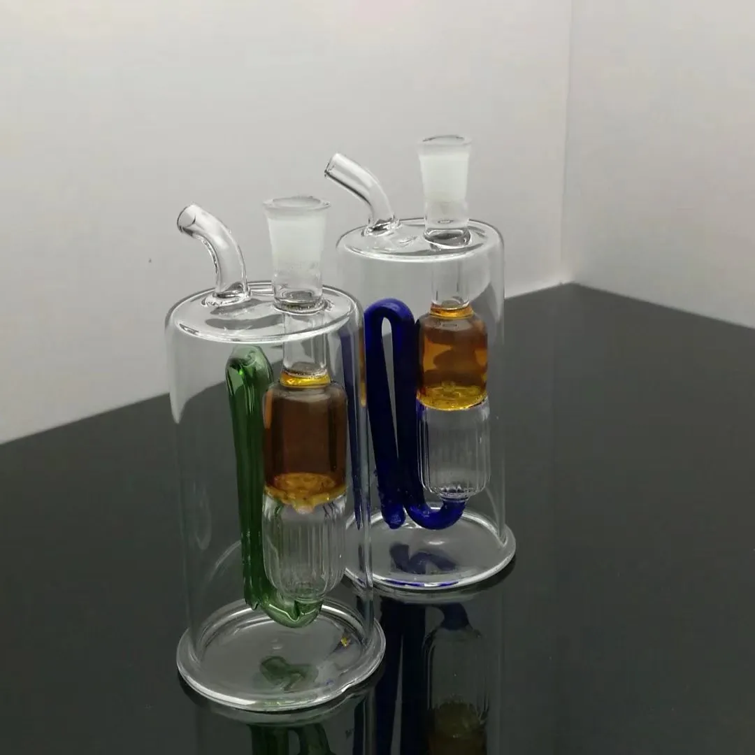 円形のグラスウォーターボトル卸売ガラスボングオイルバーナーガラス水パイプオイルリグ喫煙