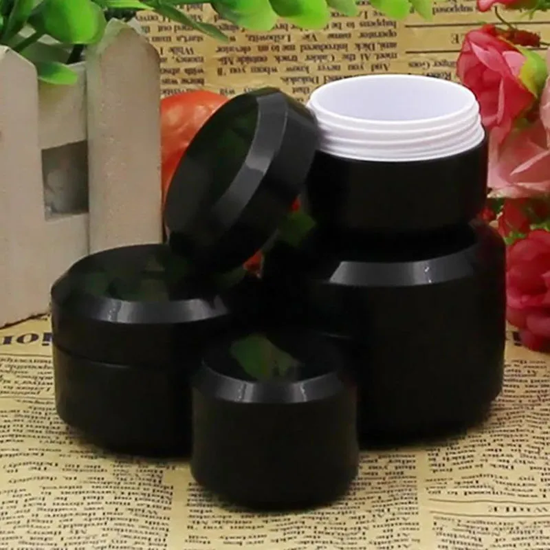 5g 10g 15g 30g Plastik Pot Kavanoz Boş Kozmetik Konteyner için Kapaklı Kremler Örnek makyaj Depolama hızlı kargo F093