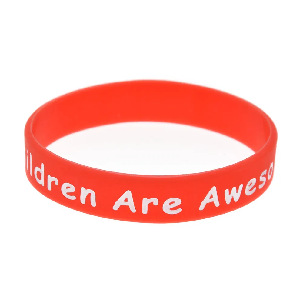 Children Are Awesome Silicone Rubber Bracelet Perfect To Use In Any Benefits Gift For Kids