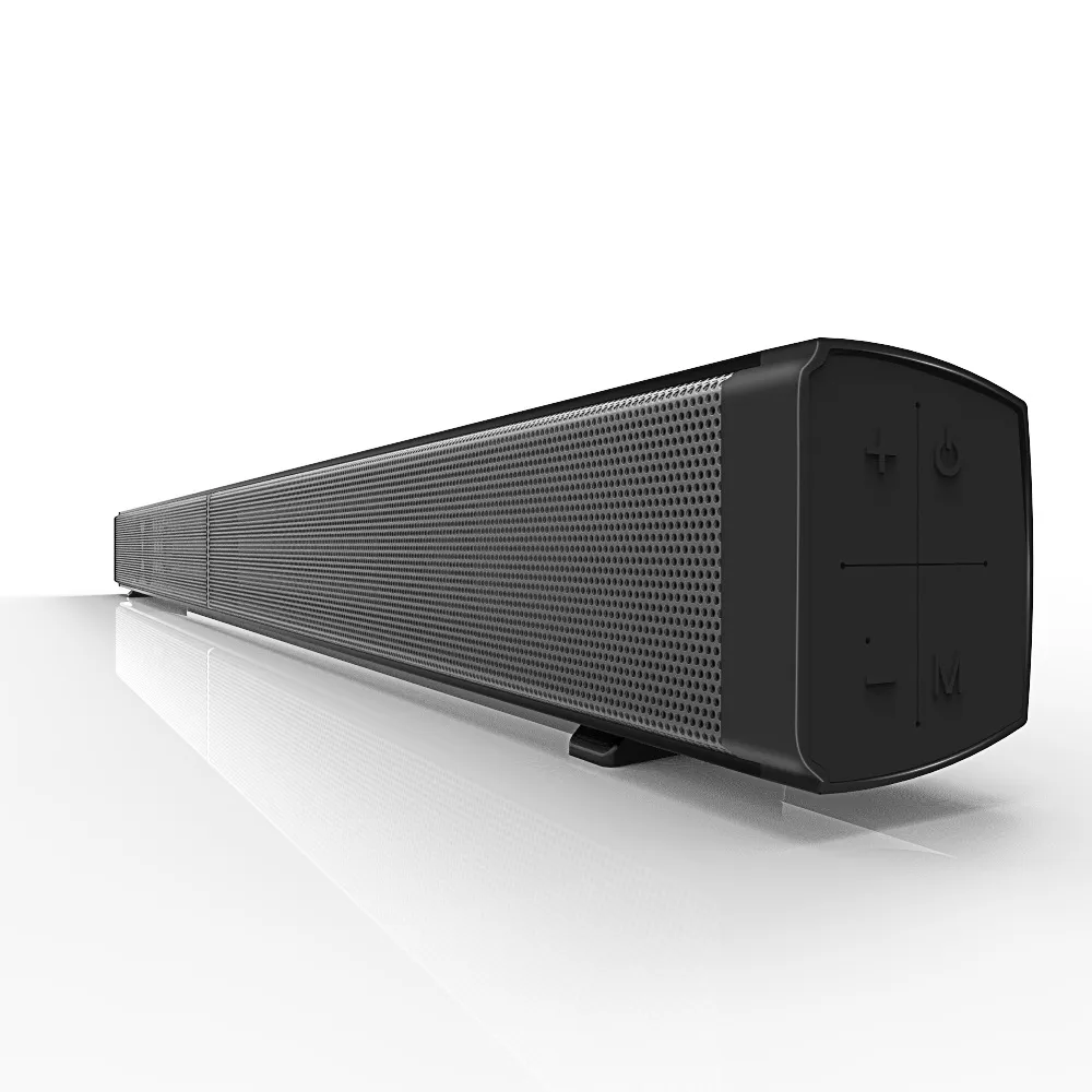 1 ADET LP-09 Ses Çubuğu Subwoof Bluetooth Hoparlör Ev TV Yankı Duvar Soundbar U-disk Takma Hoparlör Duvara monte Uzaktan Kumanda