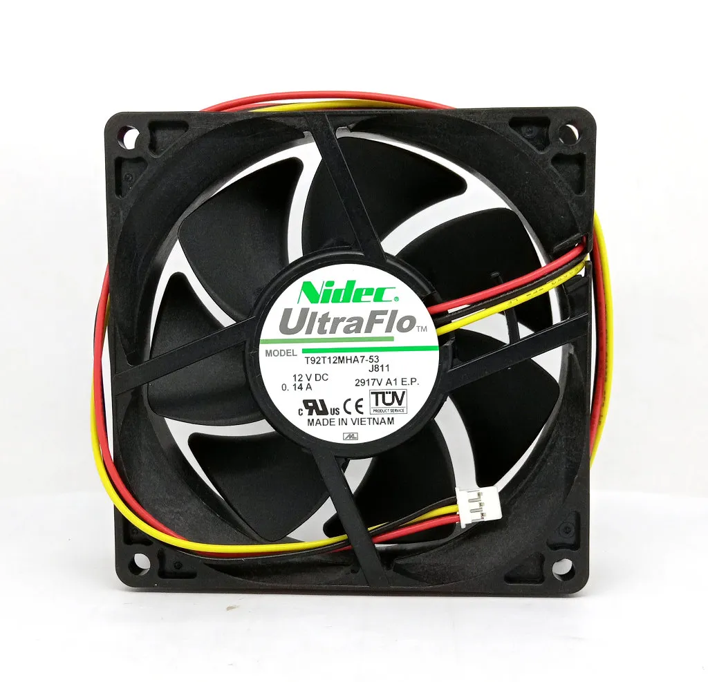 New Original Nidec T92T12MHA7-53 J811 DC12V 0.14A 90x90x25MM Projector cooling fan