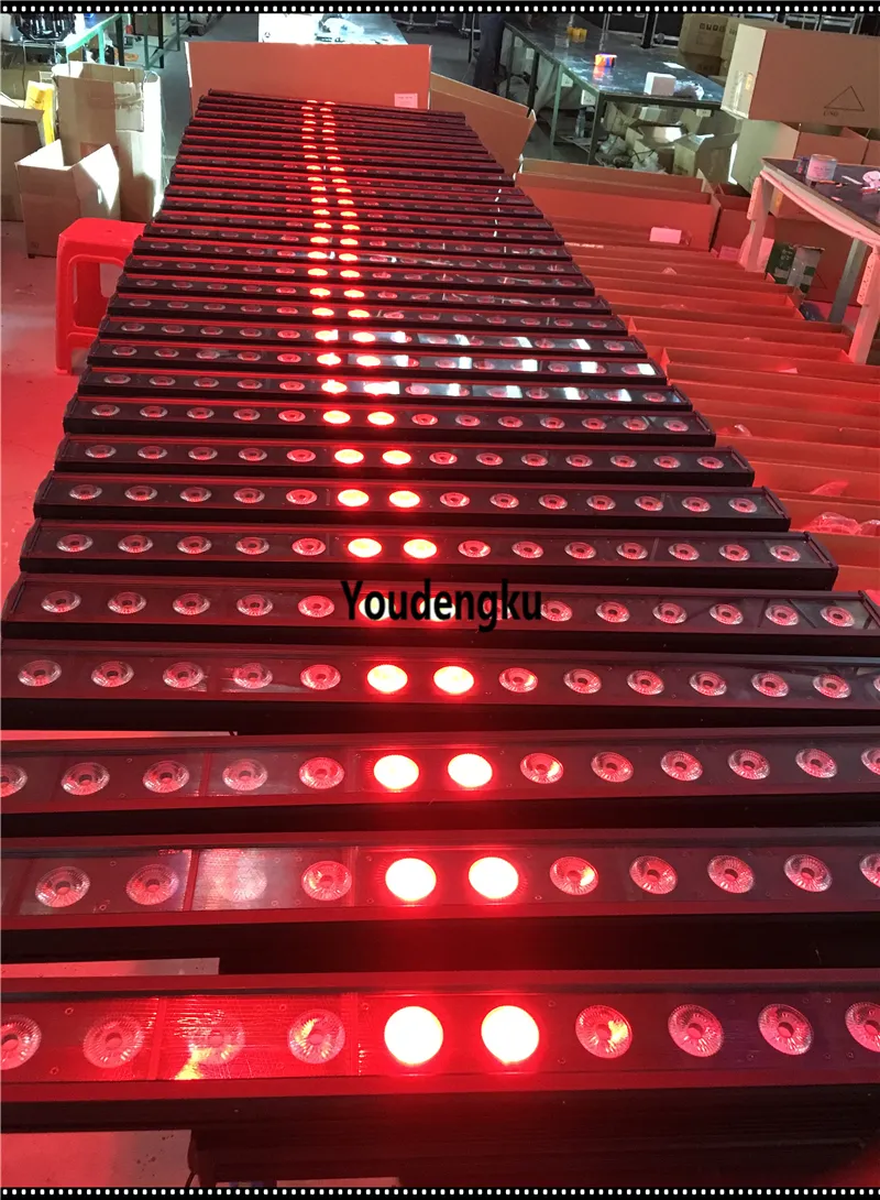 Barra de píxeles LED 5 en 1, 2 piezas, 14x15W, RGBWA, barra led para exteriores, luz de construcción para club, IP65, barra de luz LED para bañador de pared