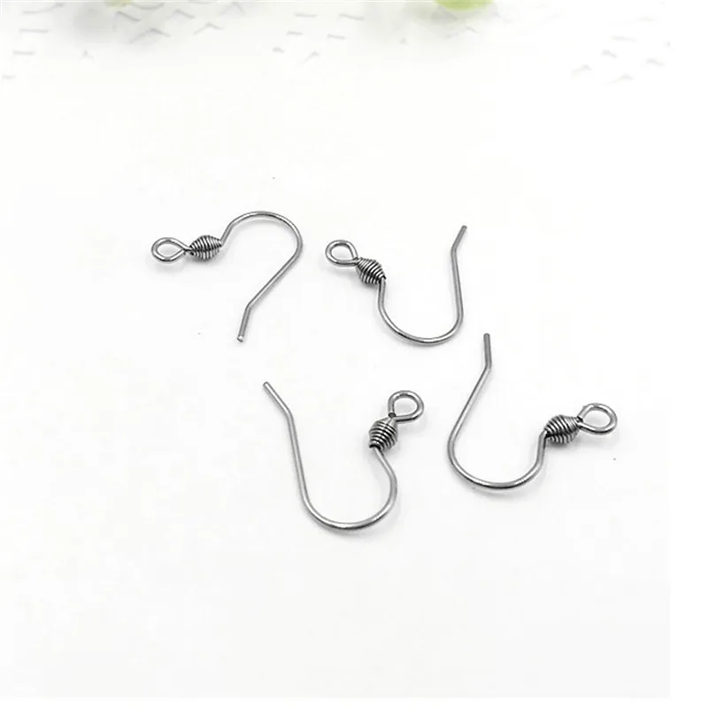 Surgical Stainless steel covered Silver plated Earring Hooks Nickel Free earrings clasps for DIY Findings Wholesale