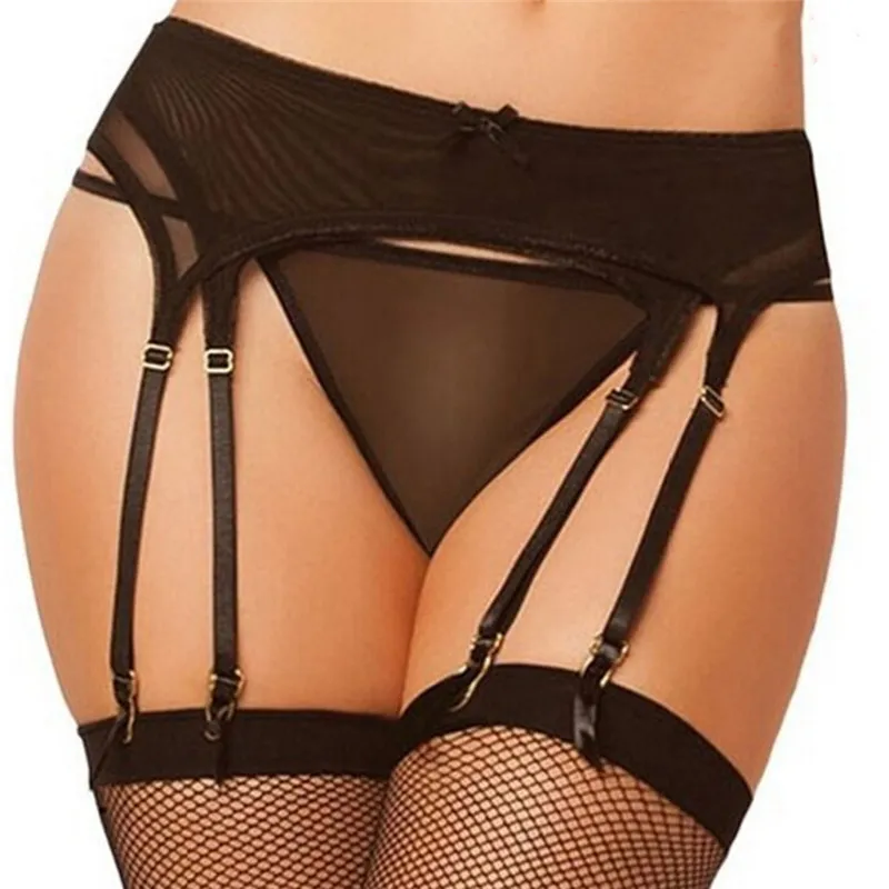 Giarrettiera Regolabile Per Donna A Vita Alta In Pizzo - Reggicalze Con 16 Cinghie, Per Luna Di Miele, San Valentino, Halloween E Feste Lingerie, Taglia Unica
