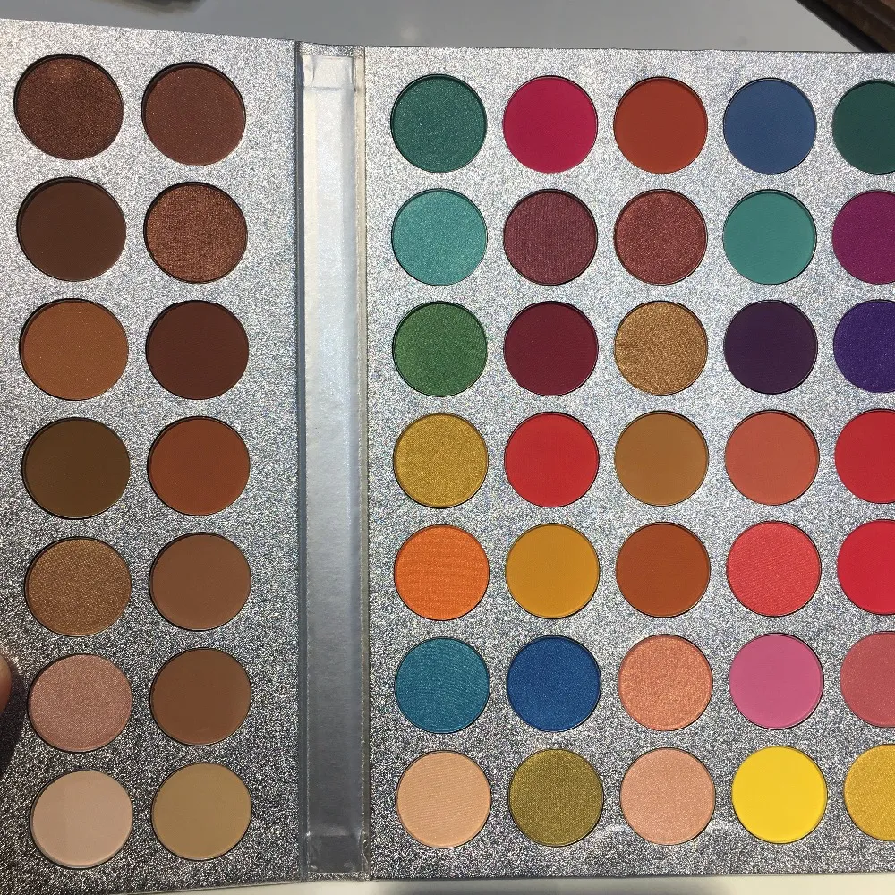 جمال مكياج زجاجي رائع ME Leyeshadow Palette 63 ملون مكياج اللوحة الساحرة ظلال العيون المصطبغة مسحوق ظلال العيون