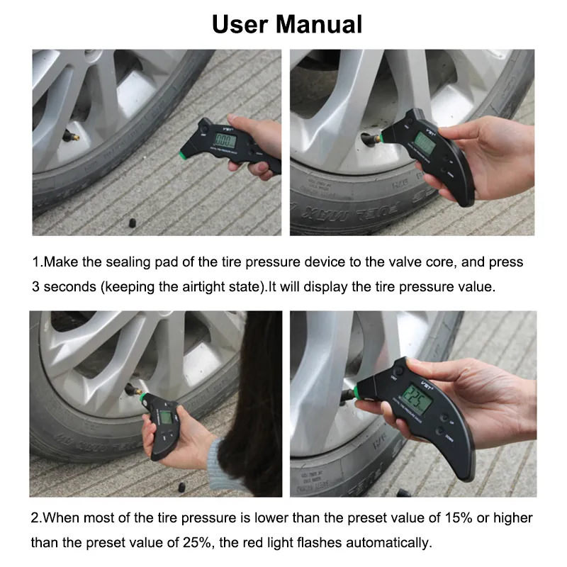High Precision Digital Car Tire tire pressure gauge...