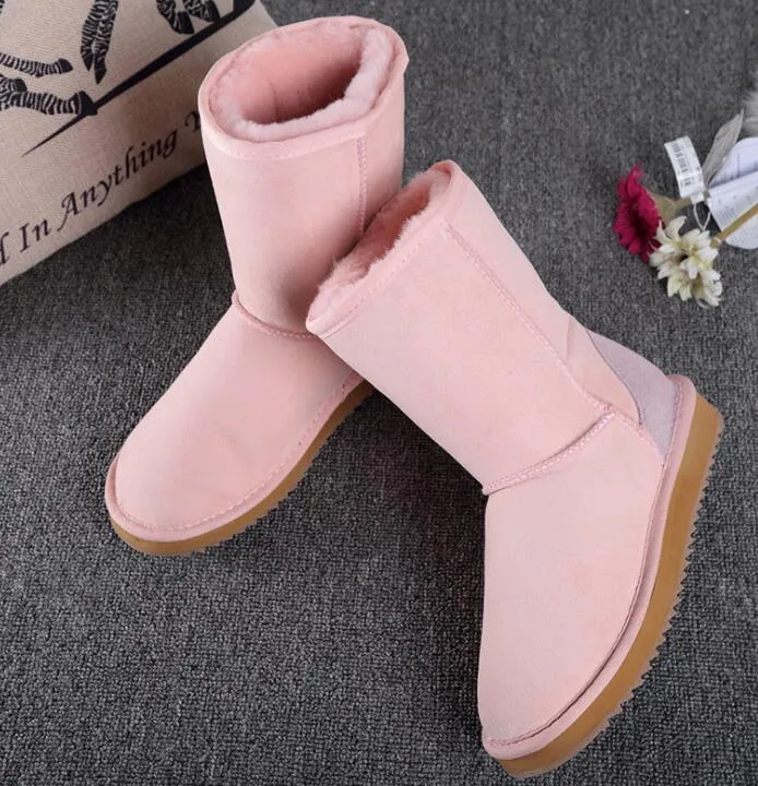 2018 TOP HOT SELL CLASSIC COURT FEMMES NEIGE FUR BOOTS BOTTES KEEP INTÉGRÉE WARM CHAUSSURES WGG meilleur cadeau de Noël US4-UDS12