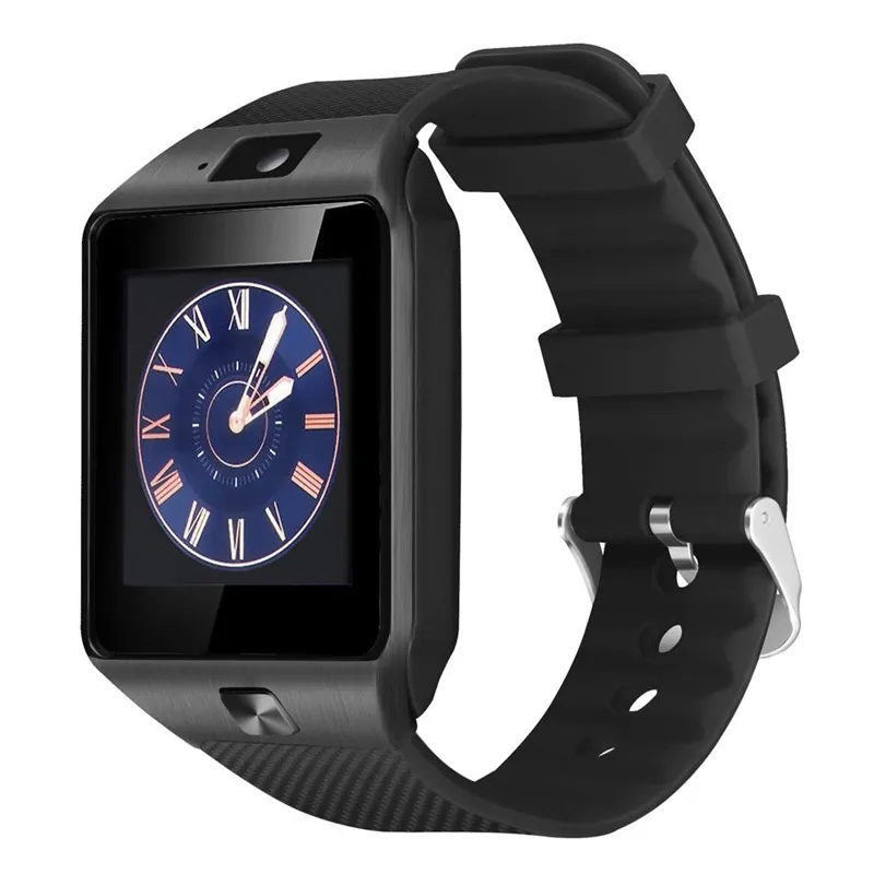 Reloj inteligente DZ09 con Bluetooth, reloj inteligente Android para teléfono inteligente Samsung con cámara, marcación, respuesta de llamada, Passometer3391312