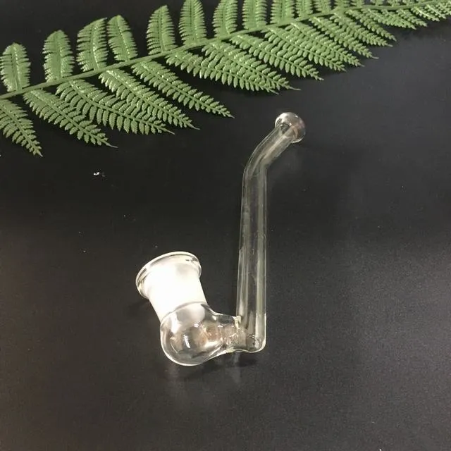 18,8-mm-Glas-Shisha-Mundstück mit gebogenem Bogenadapter und J-Haken-Wasserpistole