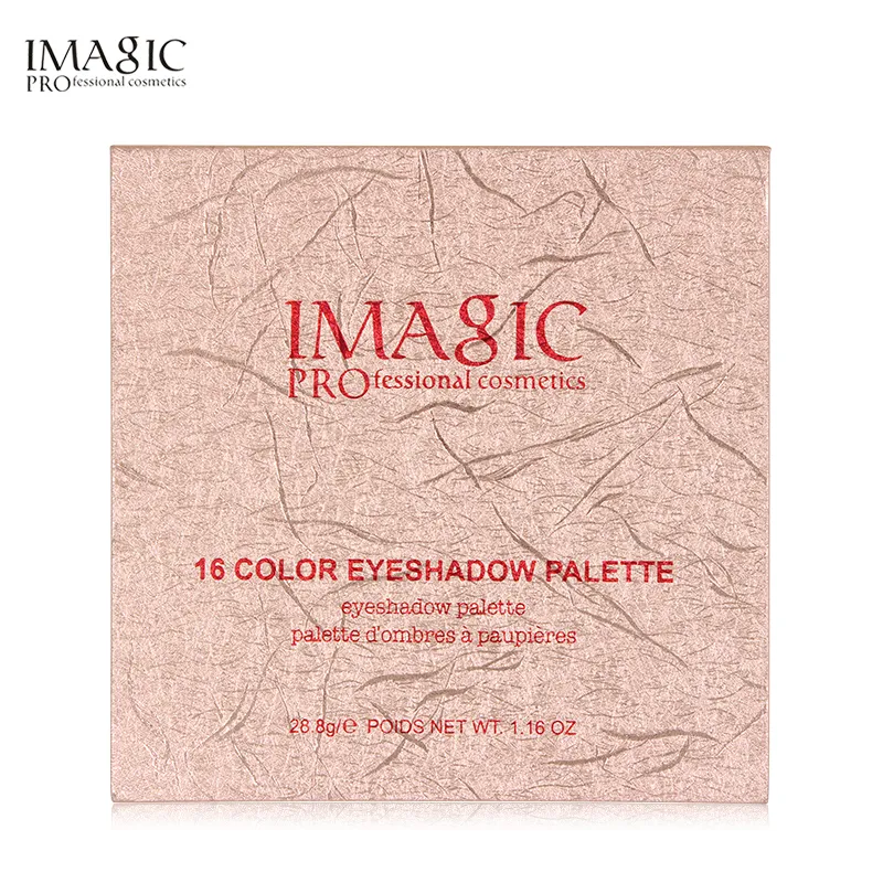 Wysokiej jakości Imagic Marka 16 Kolory Paleta Eyeshadow Matte Shimmer Glitter Eye Shadow Paleta Blush Makeup Beauty 48 Sztuk / partia DHL