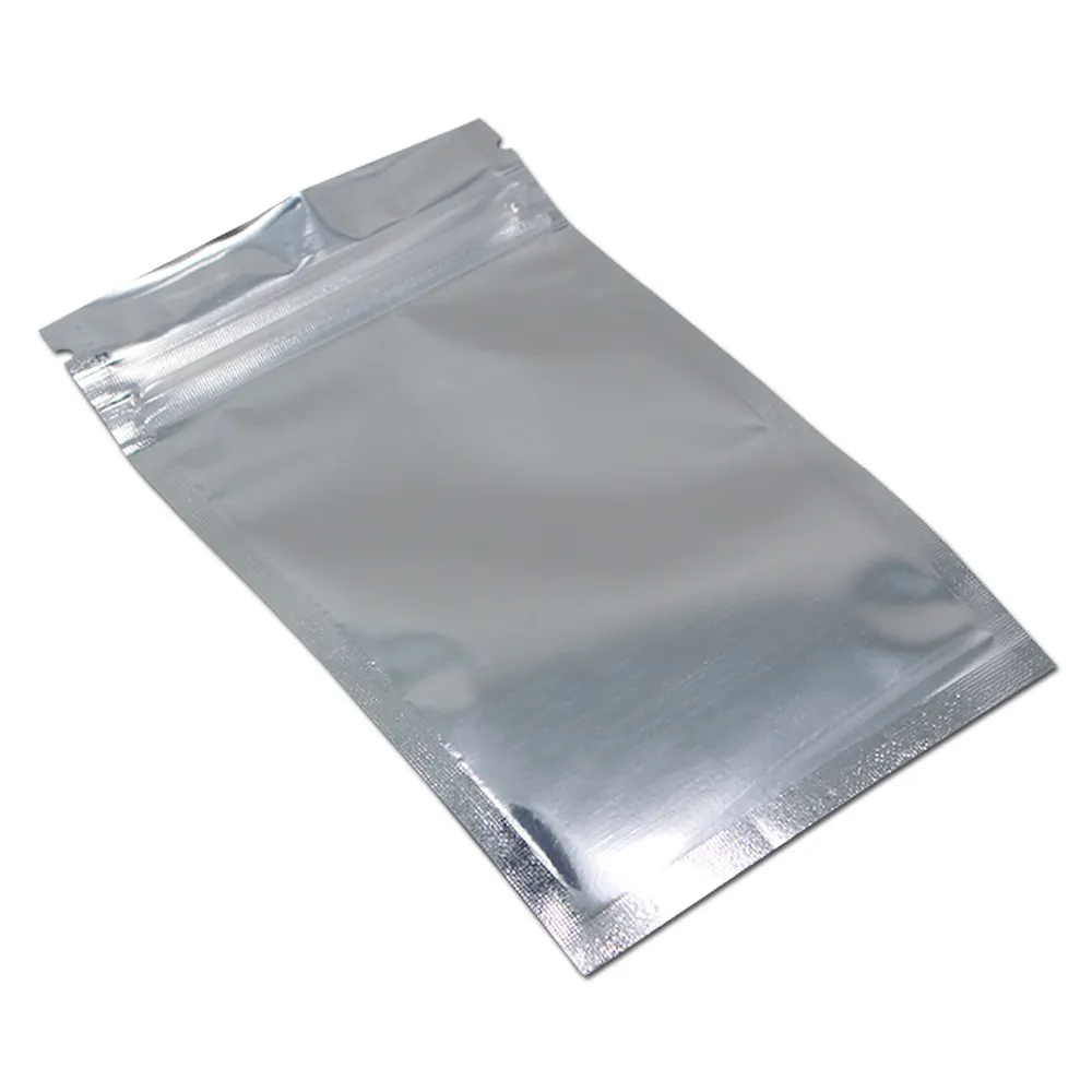 20 Sizes Aluminum Foil Clear for Zip Resealable Plastic Retail Lock Packaging Bags Zipper Lock Mylar Bag Package Pouch Self Seal Bags