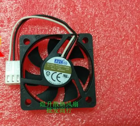 Original AVC 40 * 40 * 10 DA04010B05L DC5V 0.14A 4cm 3 Pin Dual Ball Silent Cooling Fan