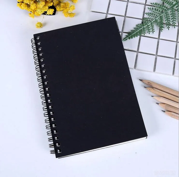 Wholesale Retro Spiral Coil Sketchbook Kraft White Inner Blank Paper  Notebook Diary Journal Student Notepads Sketch Book For Art Painting  Drawing From Liujg2004, $4.35