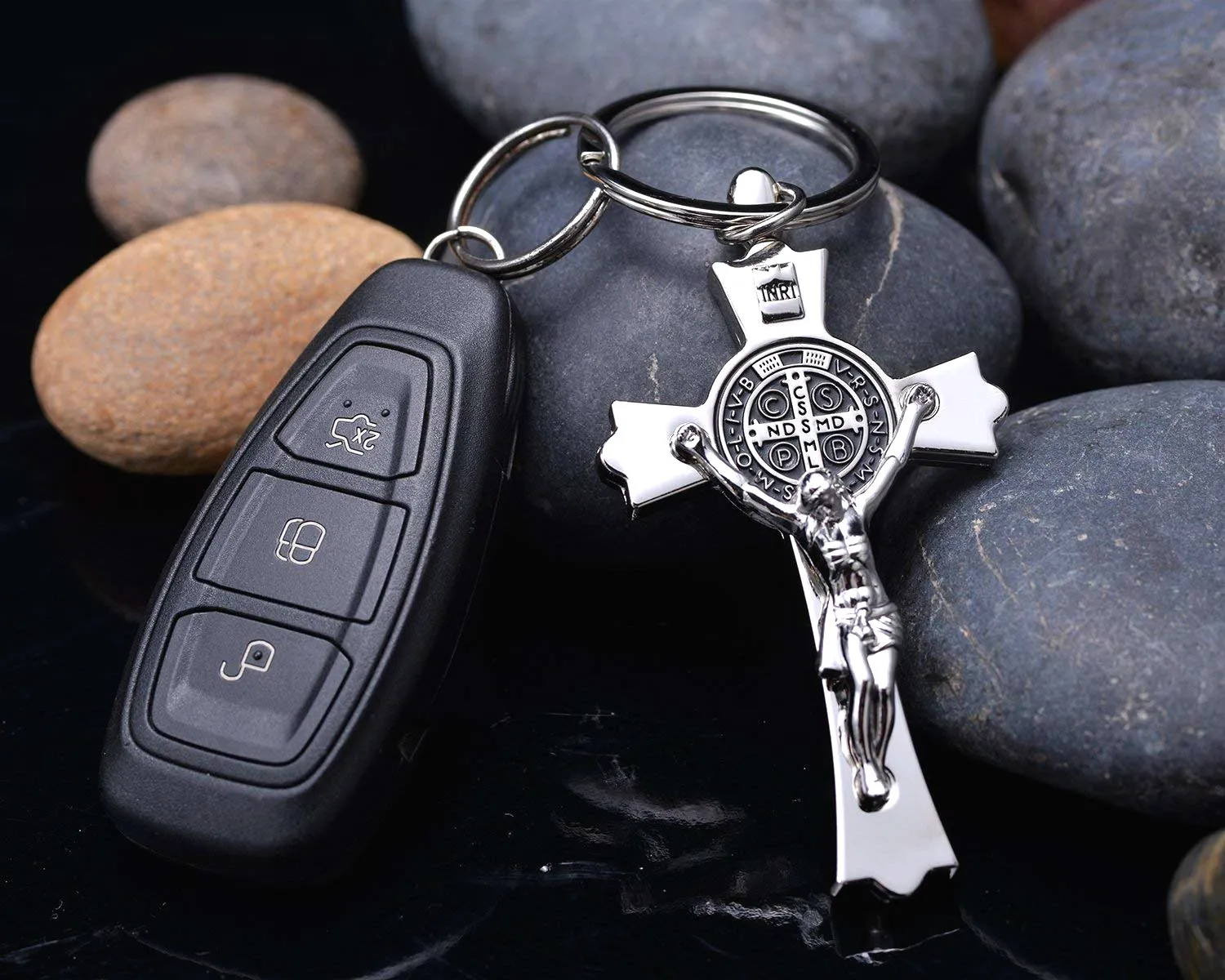 Jesus cross keychain hotsell