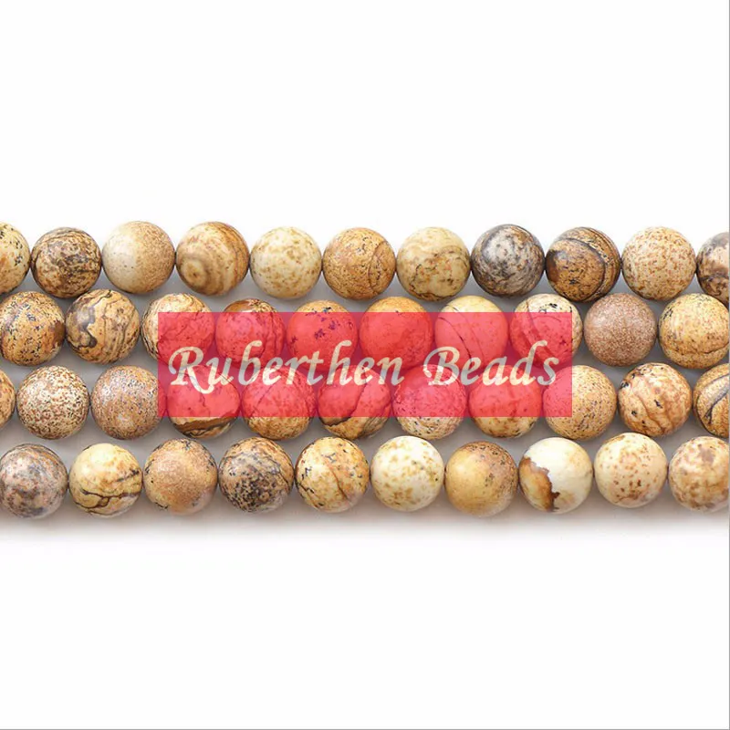 NB0032 On Sale Natural Picture Jaspers Beads DIY Bracelet Beads High Quantity Loose Stone 8 mm Round Beads for Make Jewelry