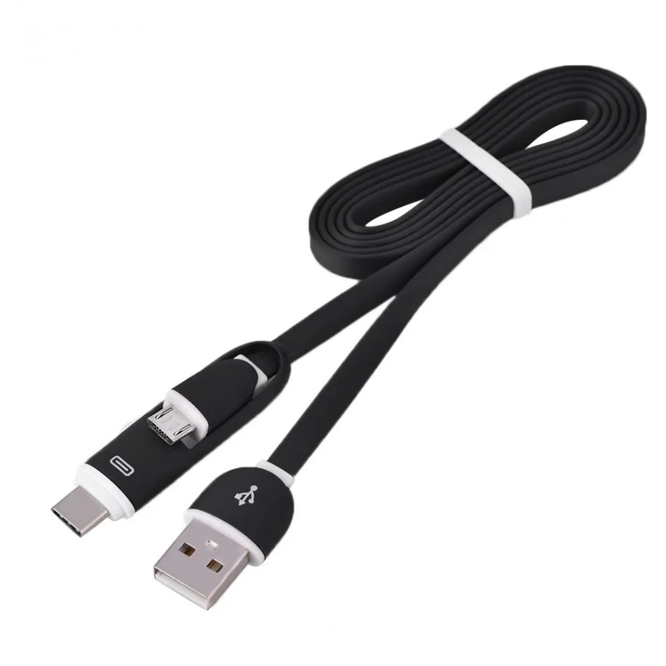 VBESTLIFE 2 w 1 kabel danych USB do mikro USB i typu C szybkie synchroniza