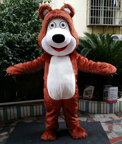 Ogromny niedźwiedź maskotka kostiumy animowany motyw Ursa Grizzly Cospaly Cartoon Mascot Charakter Halloween Carnival Party Costume