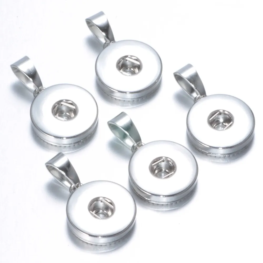 4 estilos 18 mm a presión botón base para bricolaje jengibre snap botón collar pulsera pendientes accesorios de la joyería