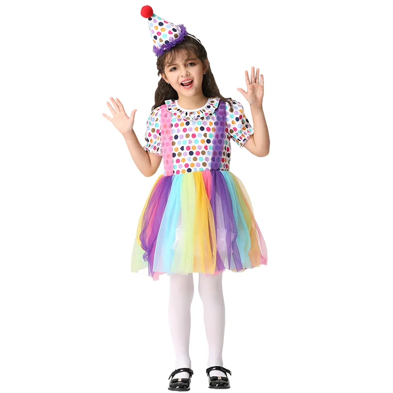 Karneval fancy klänning för barn födelsedagskostym för tjejer halloween jul masquerade cosplay kläder