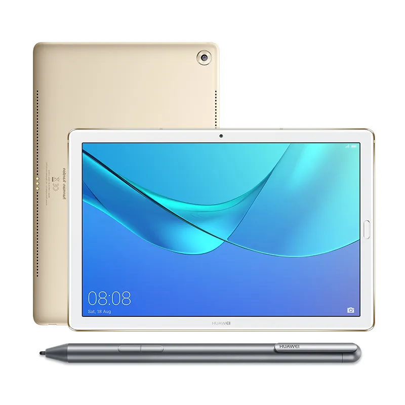 오리지널 화웨이 Mediapad M5 Pro 10.8 "안드로이드 8.0 Octa 코어 태블릿 PC 기린 960 4GB RAM 64GB 2K IPS 2.5D 유리 13.0MP 지문 페이스 ID PC