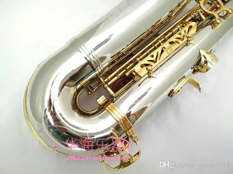 Ny Suzuki BB Tenor Brass Gold Lacquer Saxofon BB Sax Fallande Tune B c Professionella studenter Musicais Instruments Gratis frakt