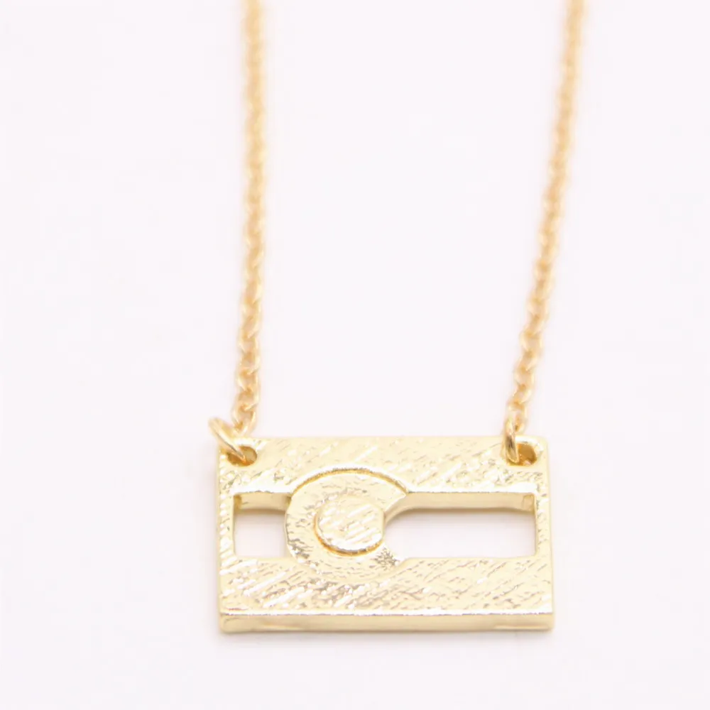 Colorado flag pendant necklace Semi-Hollow Body rectangle necklaces designed for women Retail and wholesale mix