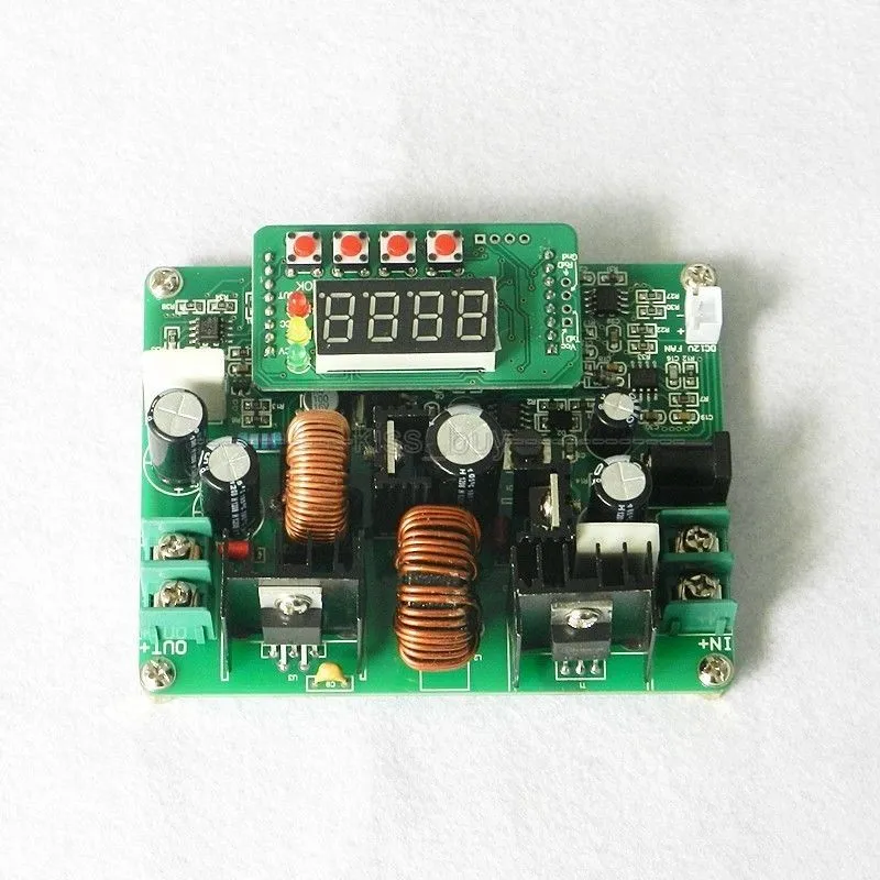 Freeshipping DC Converter CC CV Konstantström Strömförsörjningsmodul LED-drivrutin 10-40V till 0-38V 0-6A Steg upp / ner 12V 5V laddare