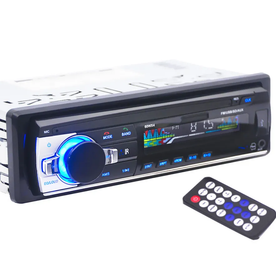 NC 12V Car Stereo FM Radio MP3 Audio Player Support Bluetooth Phone with USB/SD MMC Port Car Electronics In-Dash 1 DIN