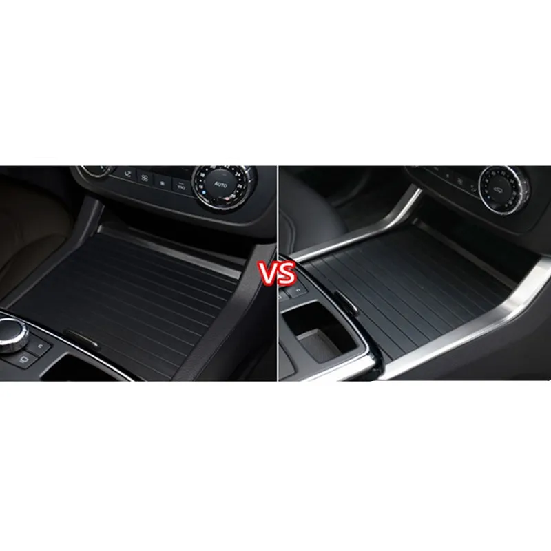 Rvs Middenconsole Water Bekerhouder Trim strips Auto styling 2 stks voor Mercedes Benz GLE W166 ML GL GLS X1662709