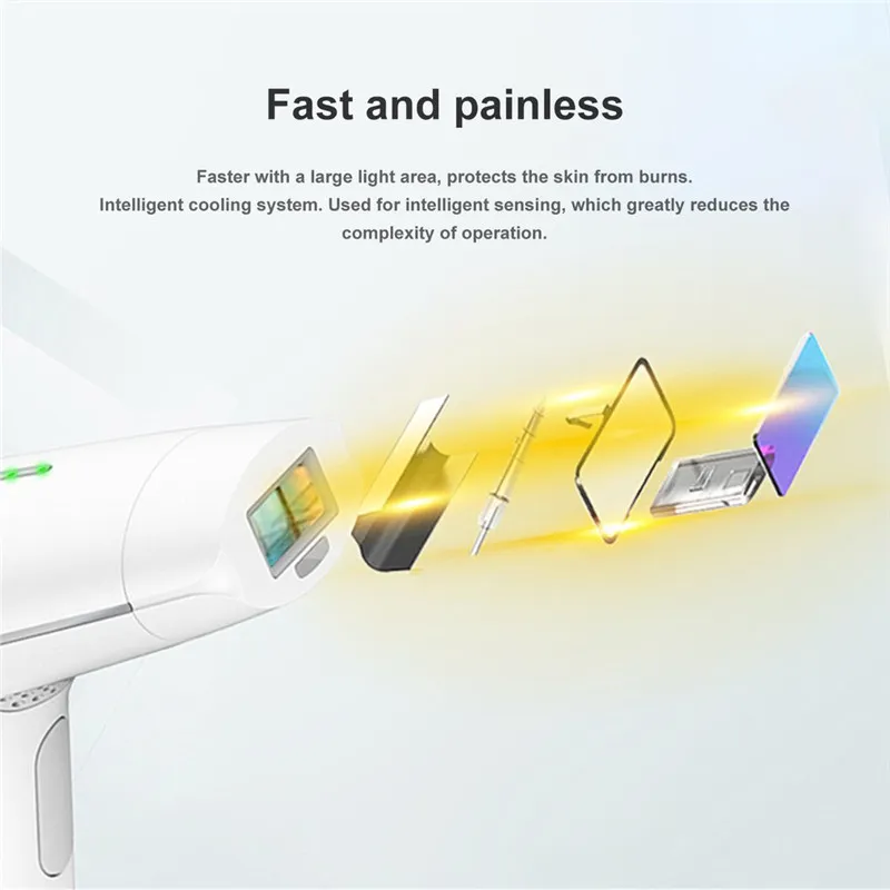Epilator Permanent Laser Hair Removal System Face Body Hair Removal Device 300.000 Pulses Painless Epilator
