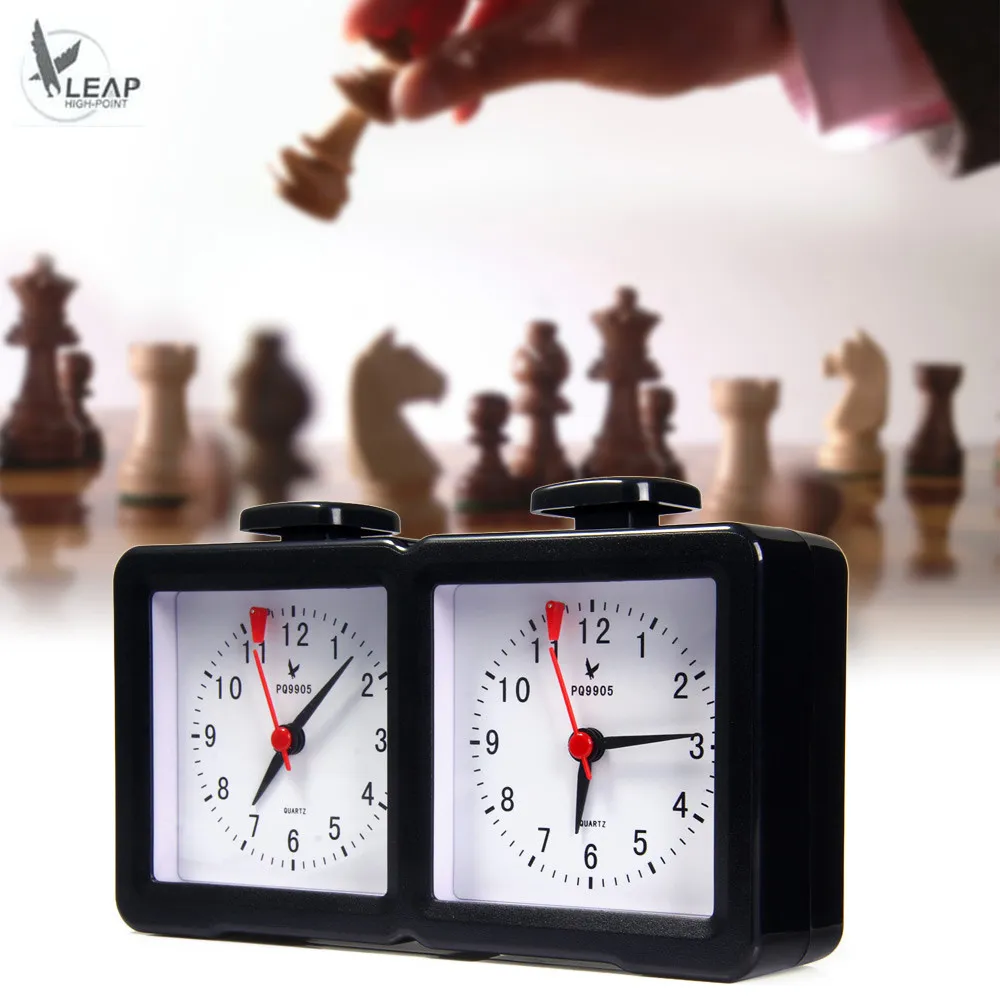 LEAP PQ9905 Quarz Analog Chess Clock I-go Count Up Down Timer for Game Competition
