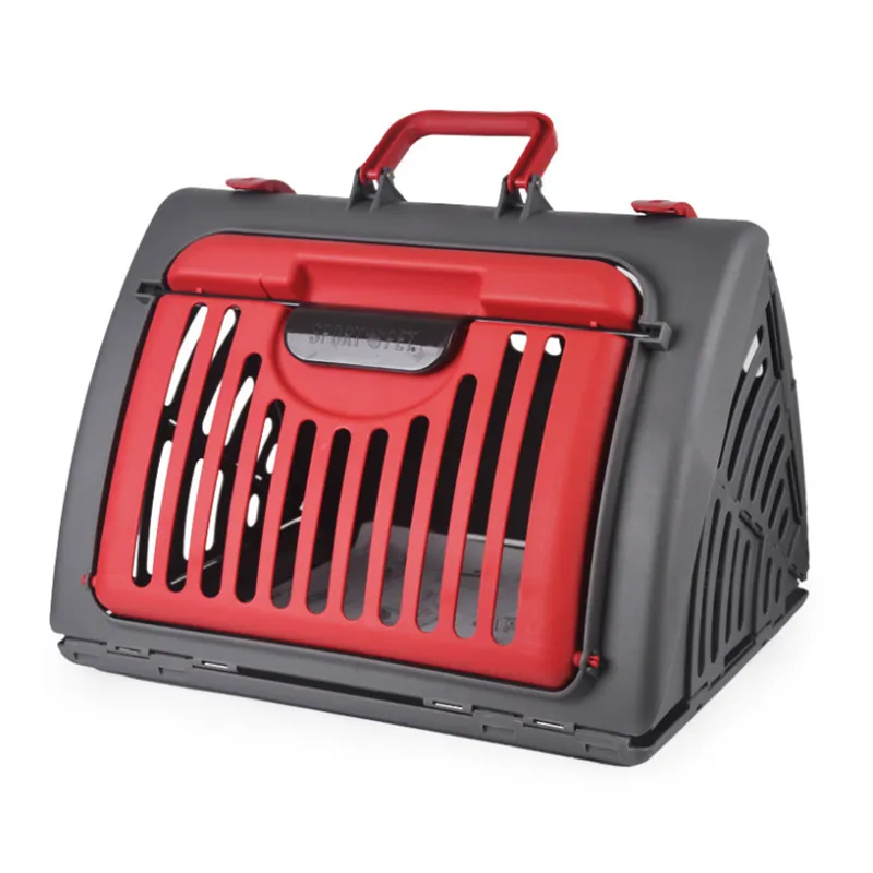 Pet Dog Carrier Box Samoloty Transport Air Catapible Cats Dog Przewoźnik Sprawdzone Out Small Cat Dog Carrier Akcesoria samochodowe