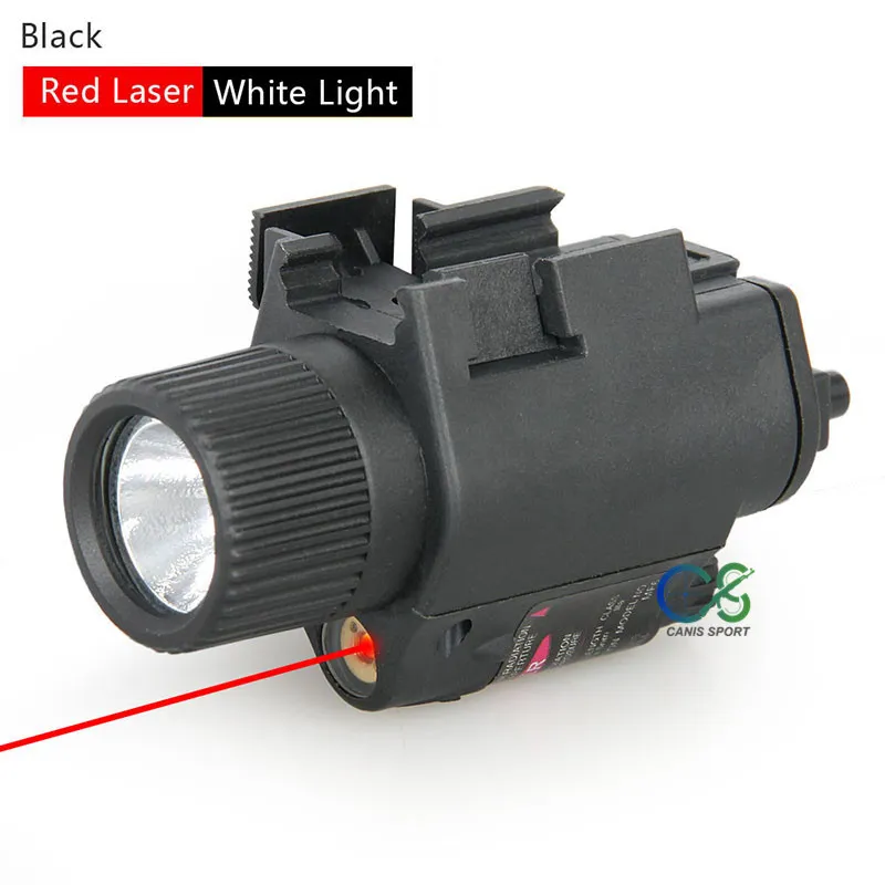 Airsoft Scope Tactical White Light Hunting Light Avec Viseur Laser Rouge  Pour La Chasse À La Tête De Casque CL15 0003 Du 21,33 €
