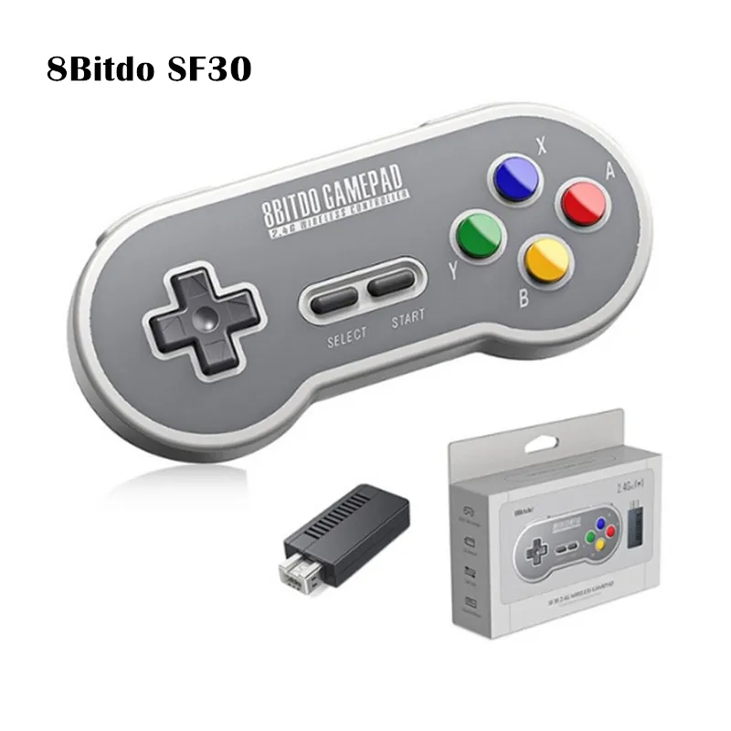 ワイヤレスゲームコントローラー：2.4GレシーバーとUSB Cを備えた