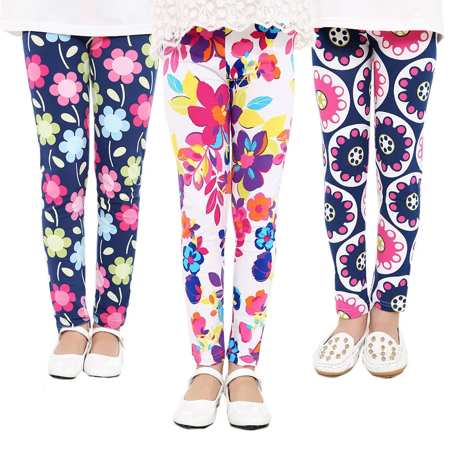 2019 nuovi bambini 33 colori Leggings Neonate Warmer Collant bambini Fiori stampa Pantaloni 70-75-80-85 spedizione gratuita M1913