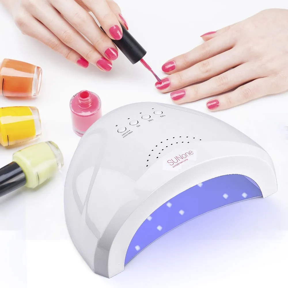 Amazon.com : Linssy 96W UV LED Cordless Nail Lamp, Nail Dryer with 42  Beads, Professional Curing Light for Gel Nail Polish, Nail Machine for  Fingernails & Toenails, 4 Timer Setting and Smart