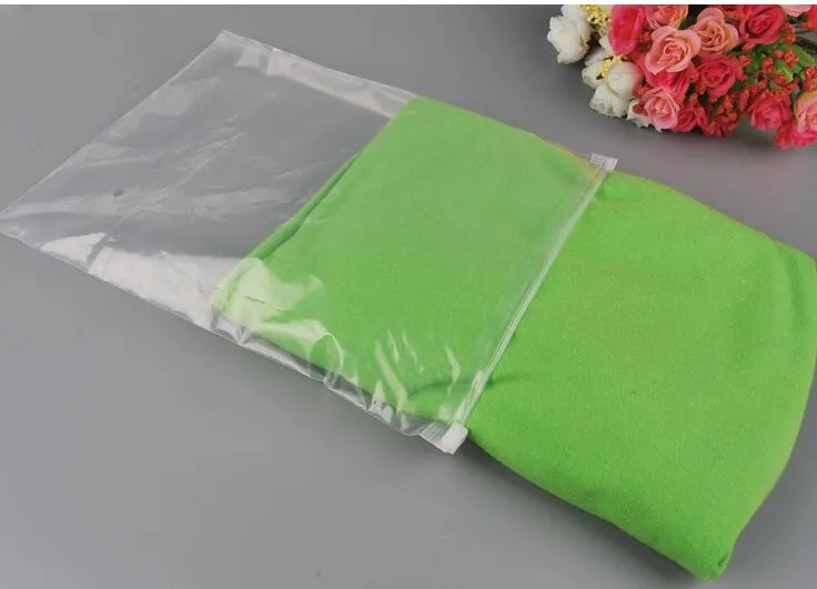 Customize logo Clear Plastic Storage Bag Zipper Seal Travel Bags Zip Lock Valve Slide Seal Packing Pouch For Cosmetic Clothing