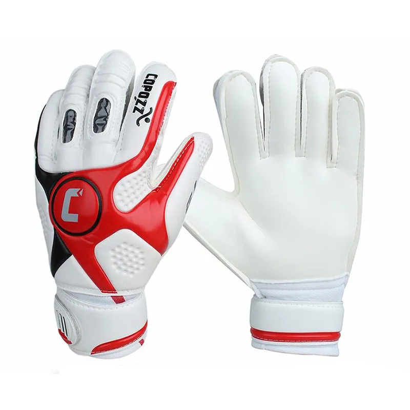 Professional Dual Protective Soccer Fingersave Goalkeeper Gloves Junior 4mm Thick Latex Finger