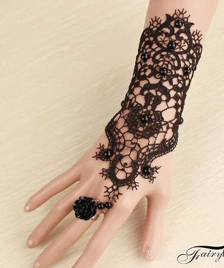 knee length dresses for ladies Black Boned Lace Dress | Gothic Bustier Gown main image 1