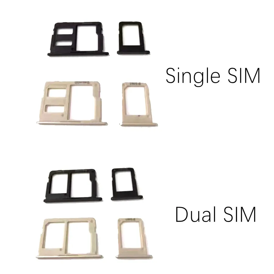 100 New Double Single Sim Micro SD Memory Card Tray Holder Slot For