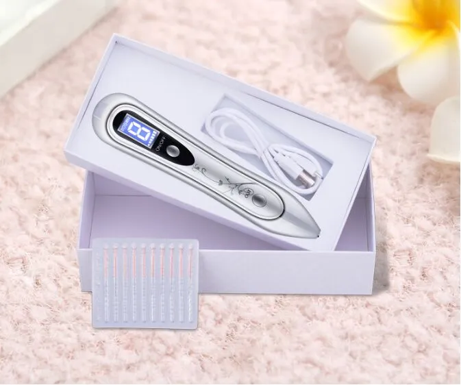 LCD-scherm Mole Dark Spot Remover Skin Wart Tag Tattoo Removal Tool Laser Plasma Pen Beauty Care